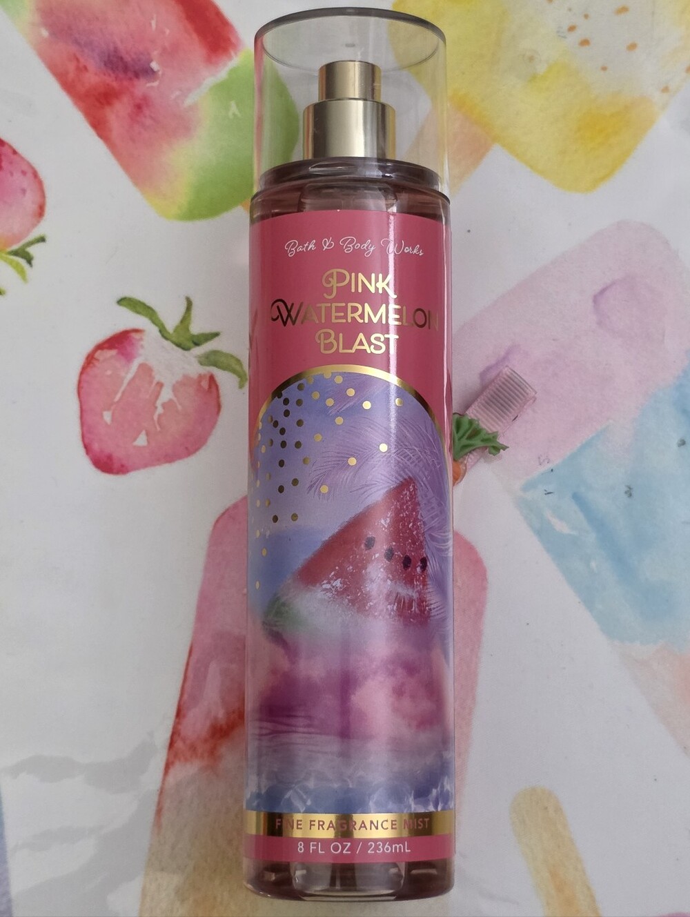 Bath & Body Works Pink Watermelon Blast Body Mist 8oz NEW RARE